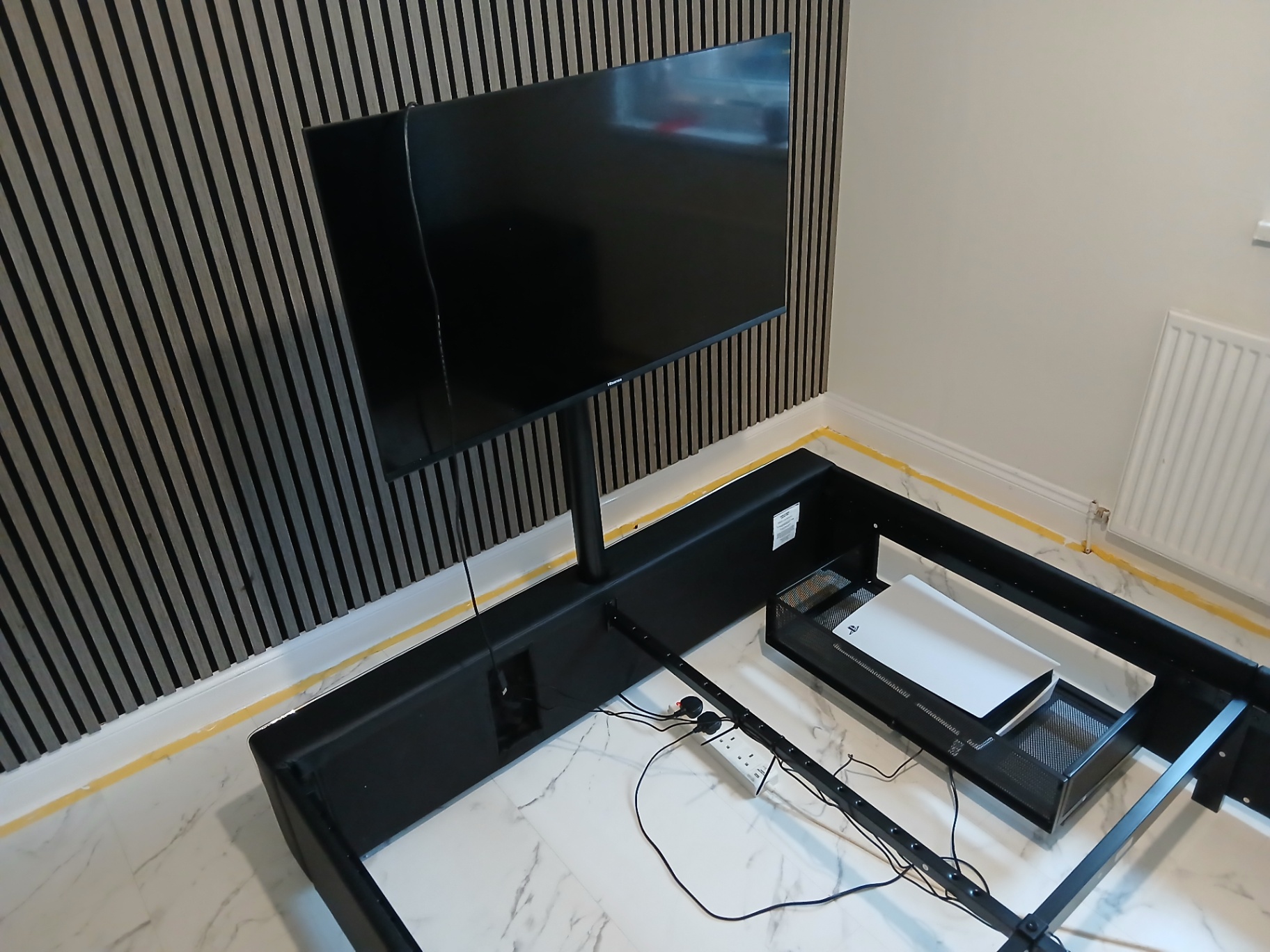 Gaming bed frame & TV mount in Cardiff — tv bracket mounted
